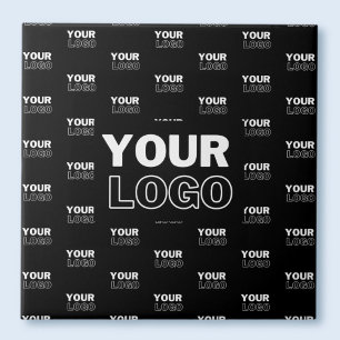 Azulejo Tu logotipo y fondo Logotipo repetido   Negro