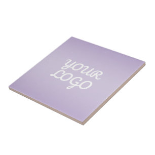 Azulejo Tu logotipo y ombre moderno simple   Lavanda