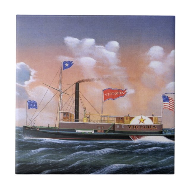 Azulejo Tubo de vapor Victoria 1859 (Frente)