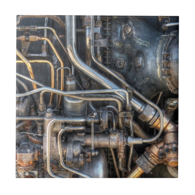 Azulejo Tubos de la fontanería de Steampunk (Frente)