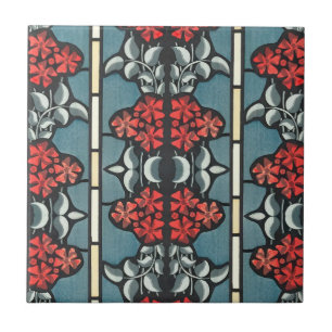 Azulejo Tule de cerámica roja de Periwinkle