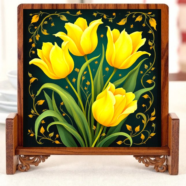 Azulejo Tulip Noir Ceramic Tile (Subido por el creador)