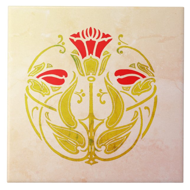 Azulejo Tulipán Estilístico (Frente)
