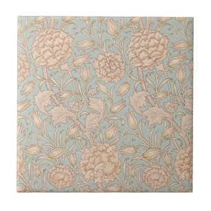 Azulejo Tulipán Silvestre Floral Diseño de William Morris