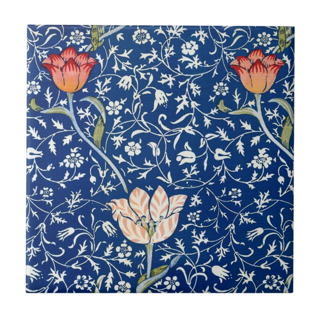 Azulejo Tulipán, William Morris (Frente)