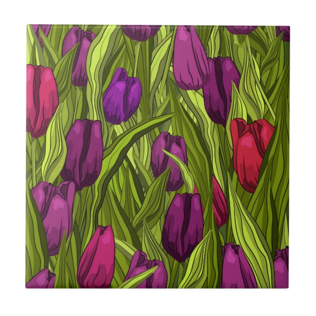 Azulejo Tulipanes (Frente)