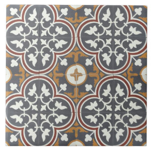 Azulejo - Tulipanes Blancos Art Nouveau