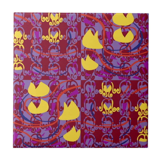 Azulejo Tulipbulbs Cupflowers (Frente)