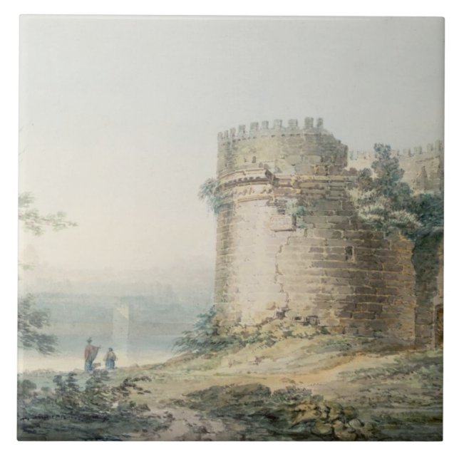 Azulejo Tumba de Cecilia Metella, Roma (Frente)