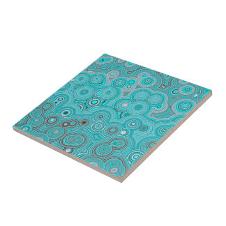 Azulejo Turquoise Agate Flow – Elegant Abstract Pattern