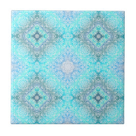 Azulejo Turquoise Lace Mandala