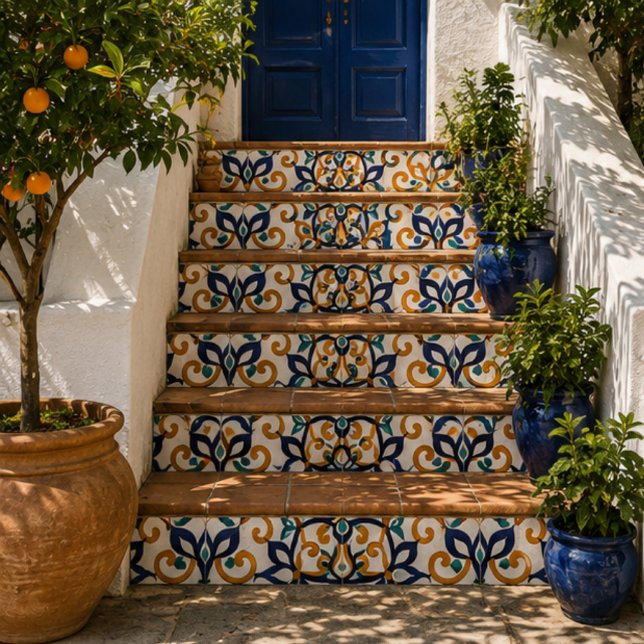 Azulejo Tuscan Verve Vibrant Scrollwork  Mediterranean  (Subido por el creador)