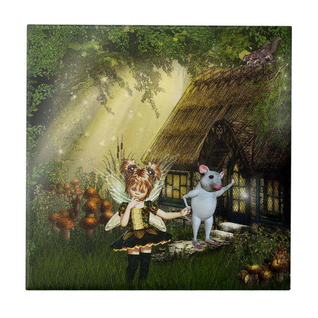 Azulejo Twilight Fairy Haven (Frente)