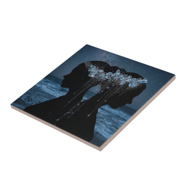 Azulejo Twin Souls Beneath the Stars (Lado)