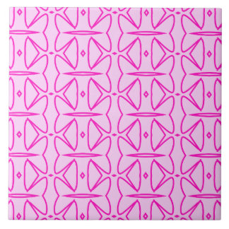 Azulejo Two Toned Pink Pattern Ceramic Tile