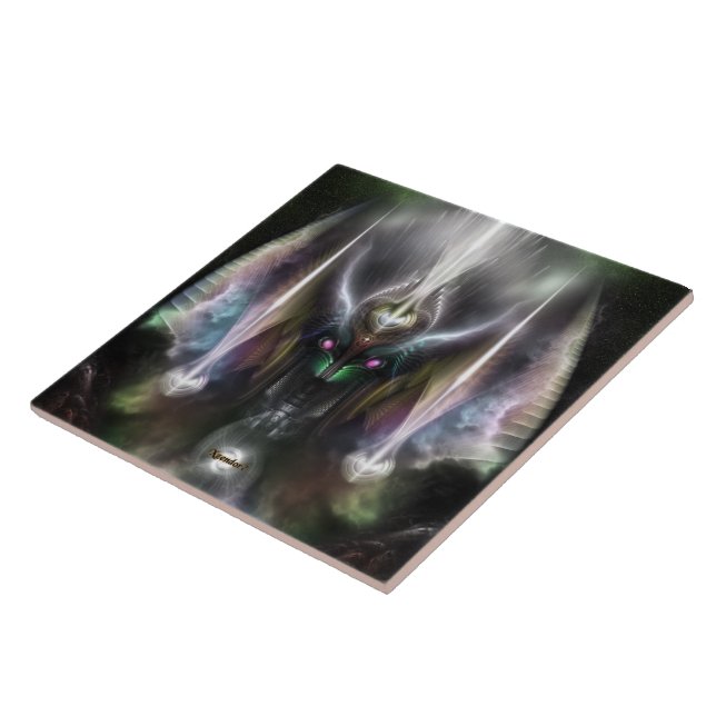 Azulejo Tyrinan El Dios Horikin De La Guerra (Lado)