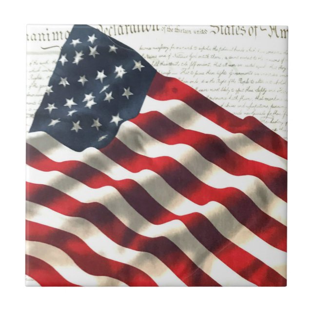 AZULEJO U. S. BANDERA (Frente)