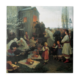 Azulejo Ucraniano Pascua/bendición de Den del velyk