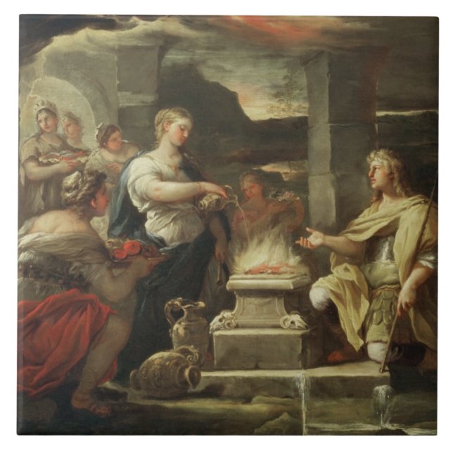 Azulejo Ulises y Calypso (Frente)