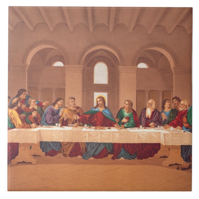 Azulejo Última Cena de Jesucristo (Frente)