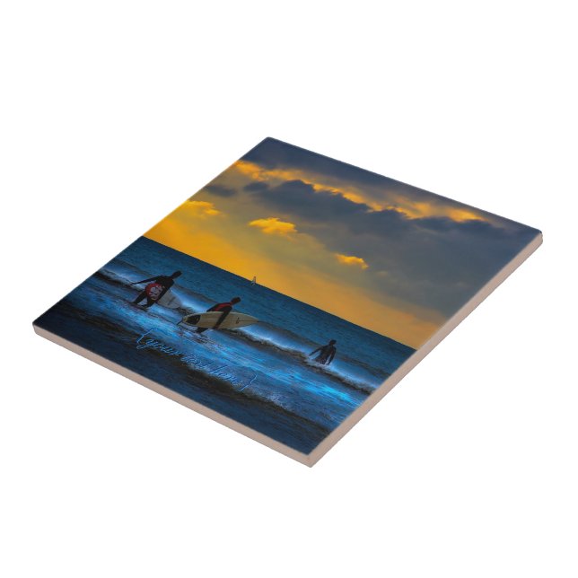 Azulejo Última Surf Del Día (Lado)