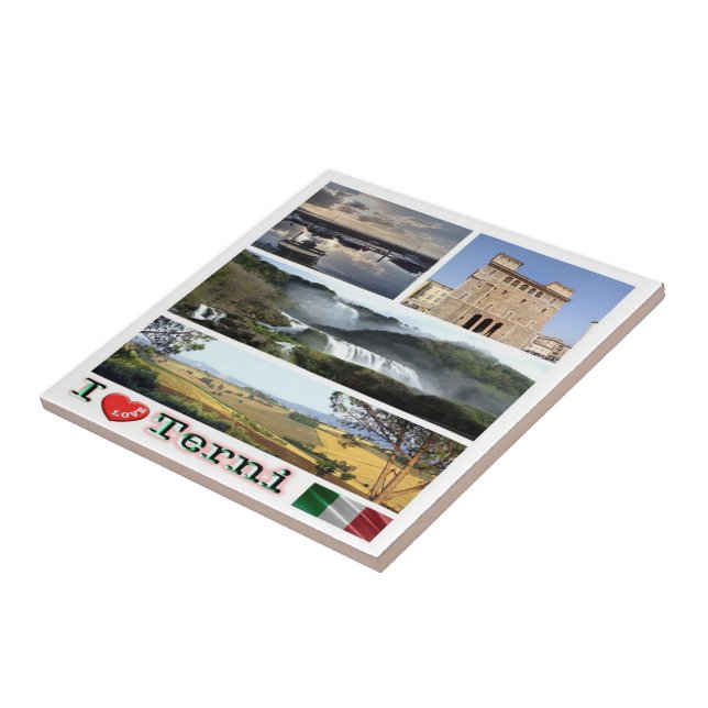 Azulejo UMB008 TERNI I Love, Mosaic, Umbría, Italia, (Lado)