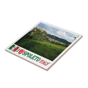 Azulejo UMB013 SPOLETO I Love, Umbría, Italia,