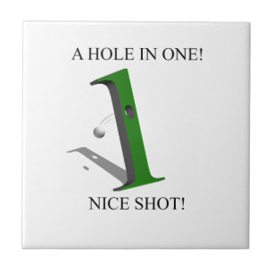 Azulejo Un Agujero En Una Bola De Golf