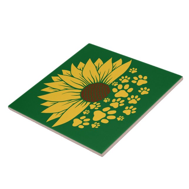 Azulejo Un alegre diseño de papel de impresión en tonos am (Lado)