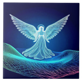 Azulejo Un ángel brillante que está en su palabra