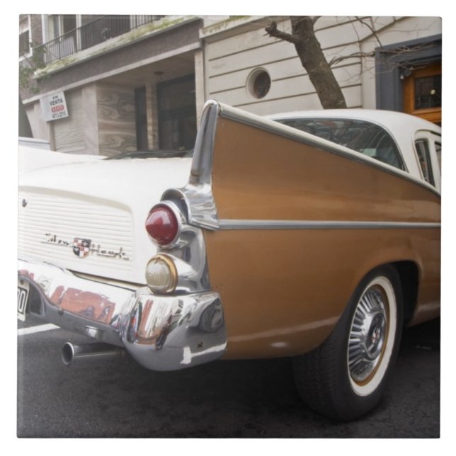 Azulejo Un automóvil clásico Studebaker Silver Hawk estaci (Frente)