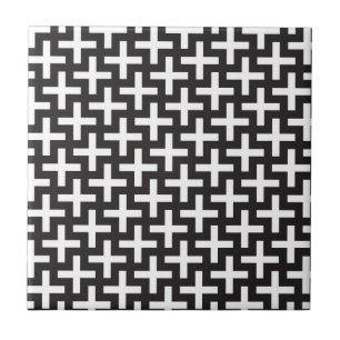 Azulejo Un b&w modela hecho con "más" muestra