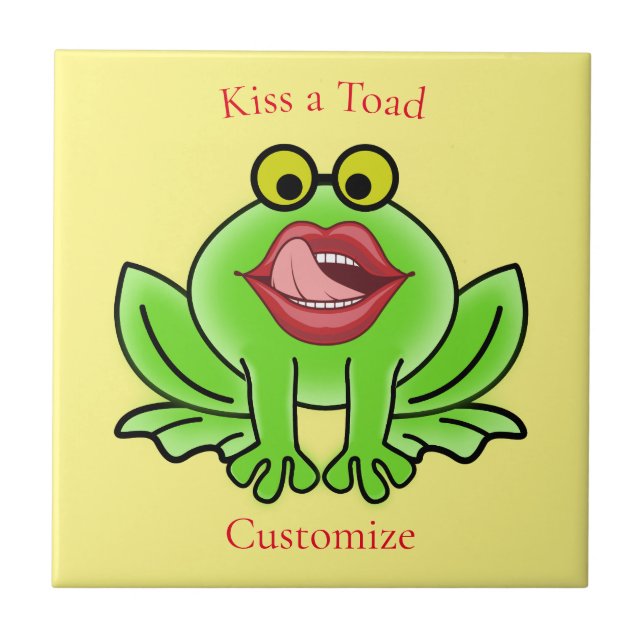 Azulejo Un beso gracioso a una toad Thunder_Cove (Frente)
