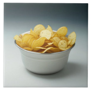 Azulejo Un bol de patatas fritas