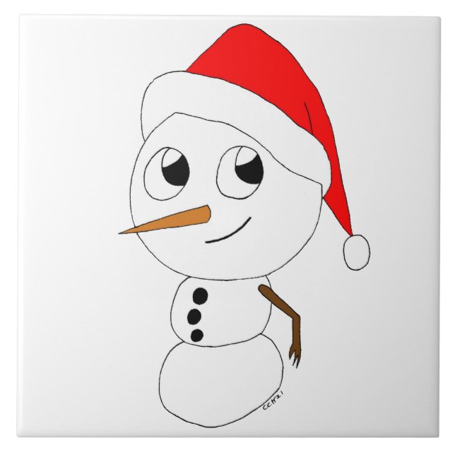 Azulejo un chibi snowman (Frente)