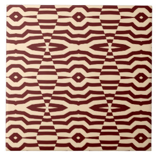 Azulejo Un clásico patrón de color marrón vibrante  