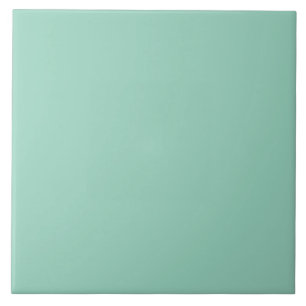 Azulejo Un color sólido suave menta apagado.