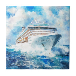 Azulejo Un crucero de verano