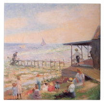 Un día cálido en la playa