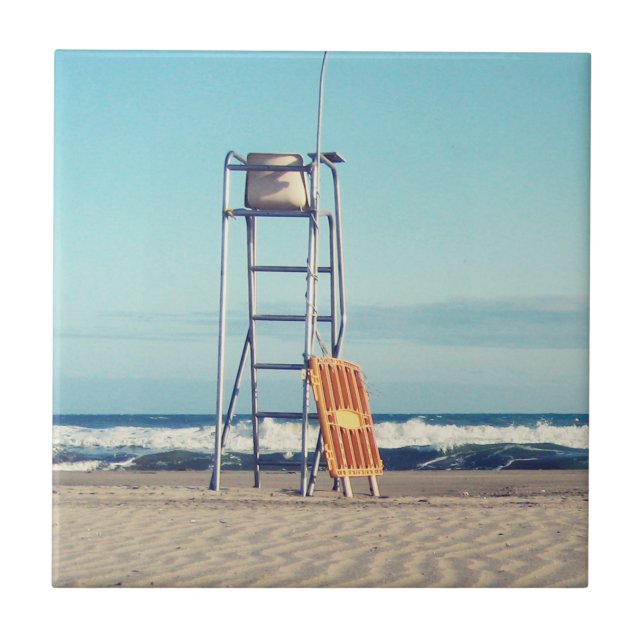 Azulejo ¡Un día en la playa! (Frente)