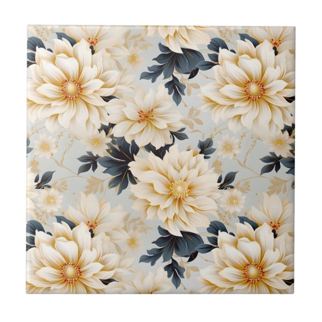 Azulejo Un diseño de serie floral para bodas 2 (Frente)