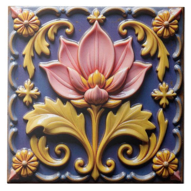 Azulejo Un estallido de primavera (Frente)
