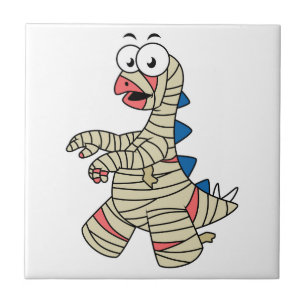 Azulejo Un Estegosaurio Personalizado Se Vestió Como Una M