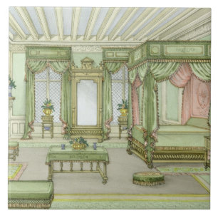 Azulejo Un interior del dormitorio en el estilo de Enrique