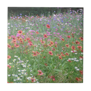 Azulejo Un jardín de flores silvestres