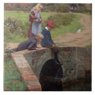 Azulejo Un mordisco, 1914 (aceite en el panel)