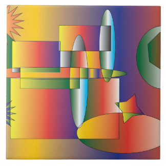 Azulejo Un mundo de la maravilla y del descubrimiento