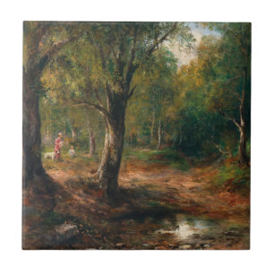 Azulejo Un paseo en el bosque – Emil Barbarini