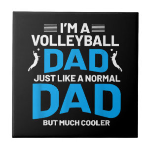 Azulejo Un regalo divertido de voleibol para hombres y muj