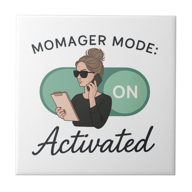 Azulejo Un regalo elegante para las mamás de los jefes (Frente)